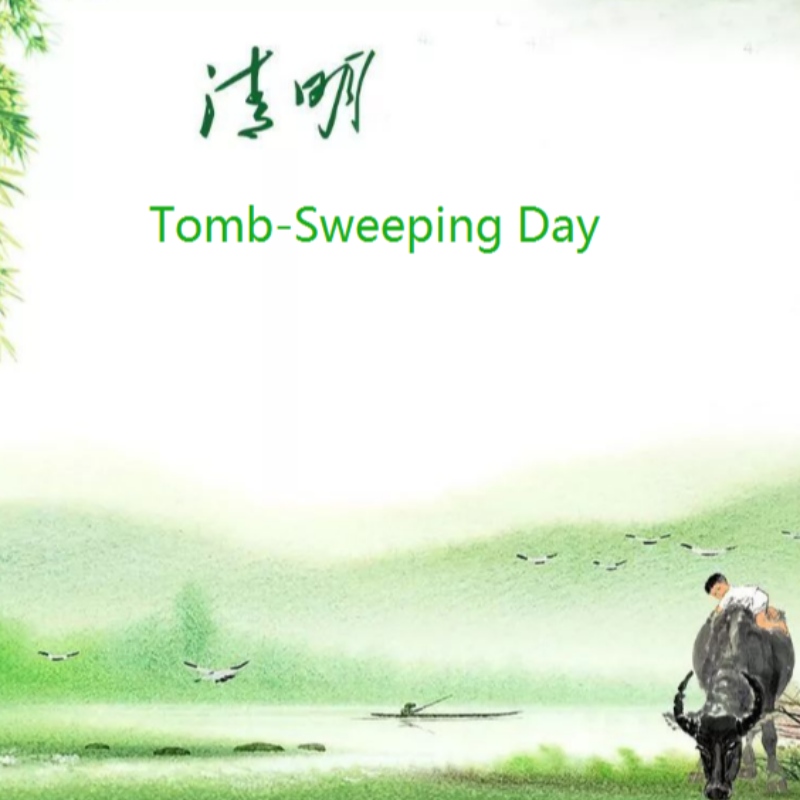 Čínský Tomb-Sweep Day Holiday Oznámení o dubnu 2, 2020
